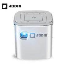AODIN Fusion 2500 люмен wifi Портативный Smart Проектор, Пико размер DLP светодиодный Мультимедийный мини-кинотеатр, поддержка Разрешение 1080, поток 50000 + Т...