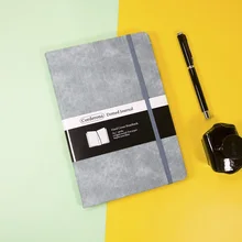 

A5 100gsm Numbered Bullet Dotted Journal Grey Letherette Travel Hardcover Notebook Planner Diary