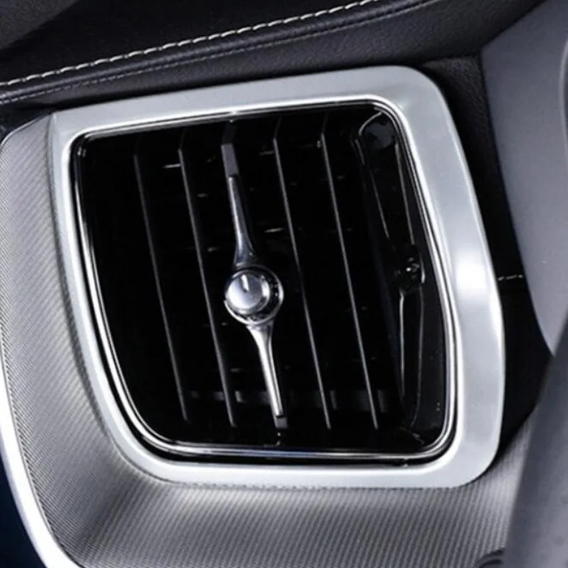 Tonlinker интерьерные наклейки на приборную панель для VOLVO XC60-20 автомобильный Стайлинг 2 шт ABS/наклейки на крышки из нержавеющей стали