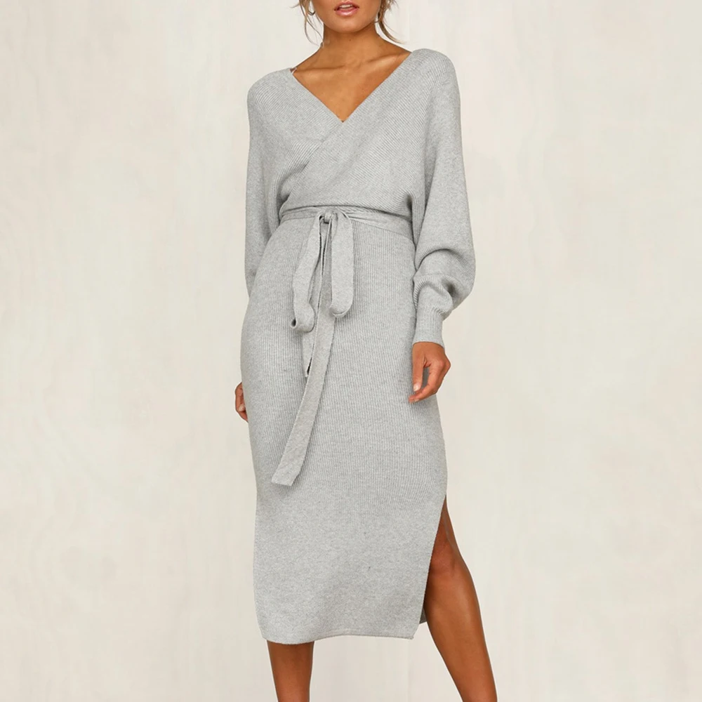 knitwear midi dress