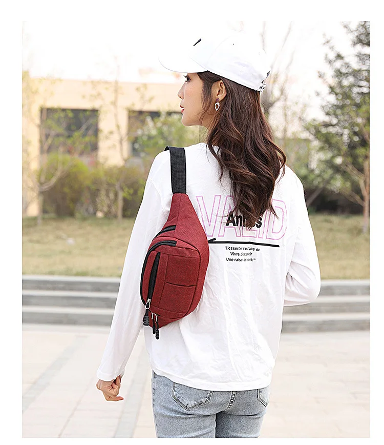 Men Waist Bag Fashion New Packs Purse Casual Large Phone Belt Hip Bag Heuptas Women's Travel Fanny Banana Bags