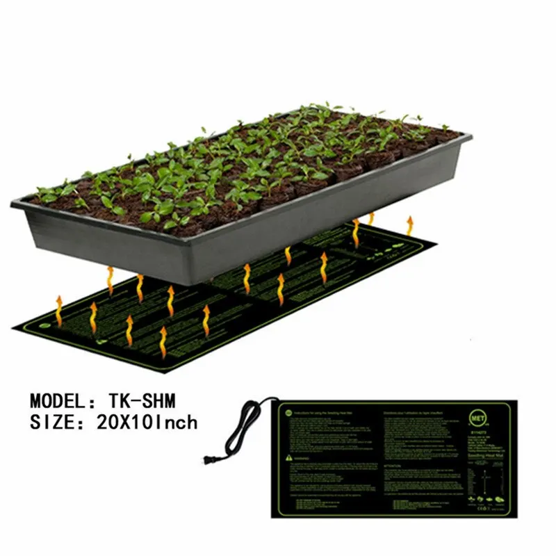 1 Pc Seedling Heating Mat 50x25cm Waterproof Plant Seed Germination