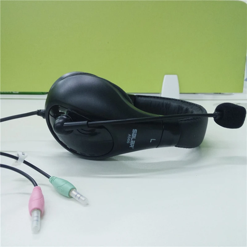 Salar A566 3 5mm Earphone Gaming Headset Headphone with Microphone Mic PC Game Stereo Gaming Headphone for Computer