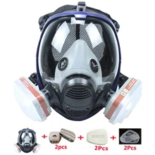 Masque chimique 6800 7 en 1, respirateur, anti poussière, peinture, Pesticide, Spray, Silicone, filtres faciaux complets pour le soudage en laboratoire 