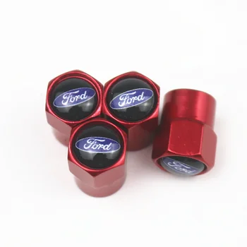 

4pcs 6COLOR car air valve caps for Fiesta EcoSport ESCORT focus 1 focus 3 focus 2 Accessories Car Styling