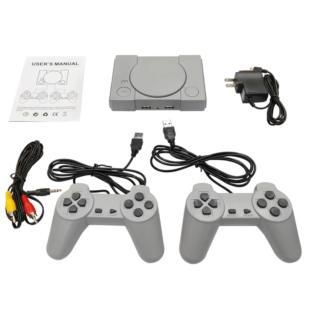 Classic Mini Home TV Game Console 8bit PS1 Retro Handheld Video Console Built in 620 games Two players With Retail box
