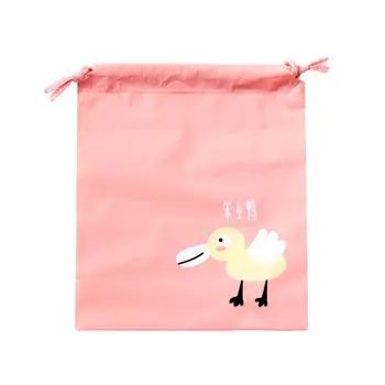 

Multi-function Drawstring Storage Bag Women Cartoon Cosmetic Organizer Travel Clothes Wash Pouch Toiletry Makeup Bags