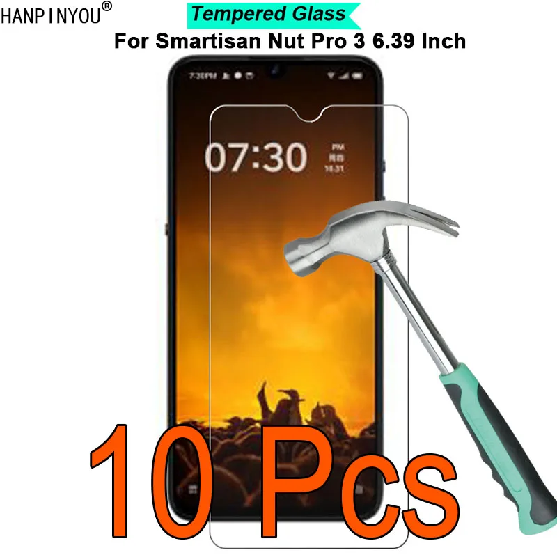 

10 шт./лот для Smartisan Nut Pro 3 Pro3 6,39 дюйма твердость 9H 2.5D ультратонкая закаленная стеклянная пленка защита экрана