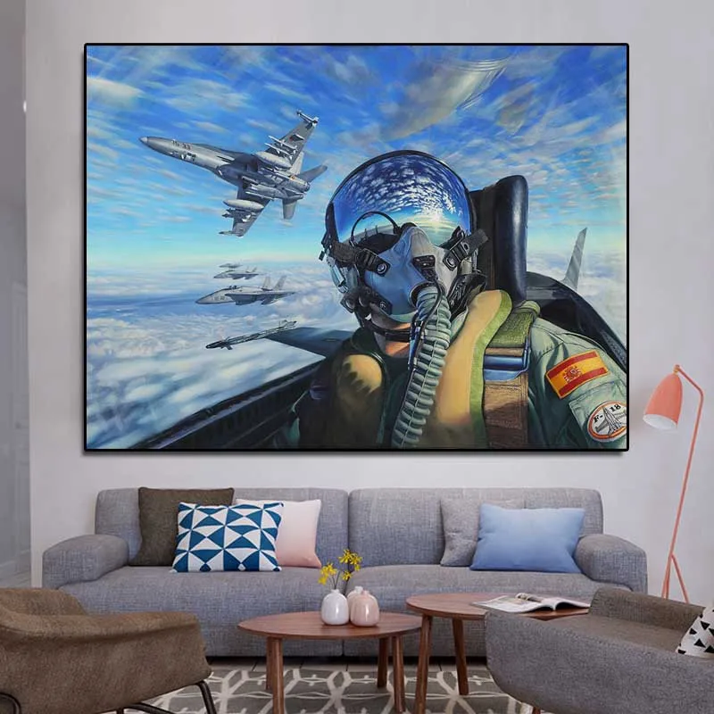 Самолёт в самолете истребитель Sukhoi искусство украшения гостиной Декор для дома