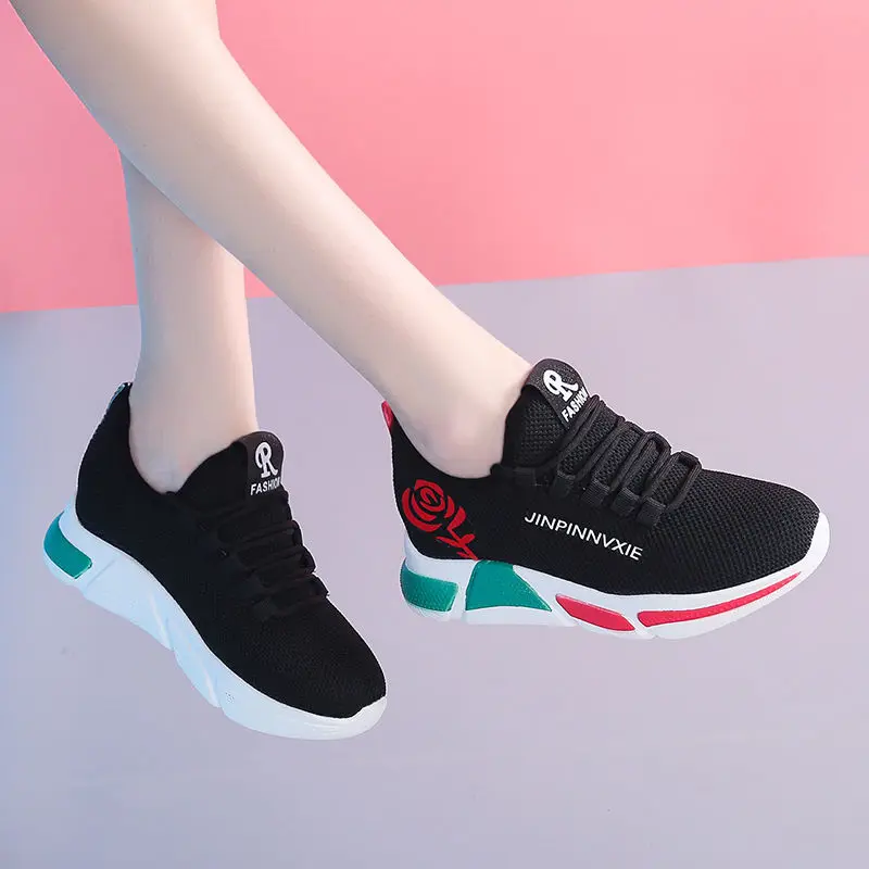 

Mesh Small White Shoes Women's 2019 Spring And Summer New Style Punched Sheet Shoes Versatile Online Celebrity Thick Bottomed Ca