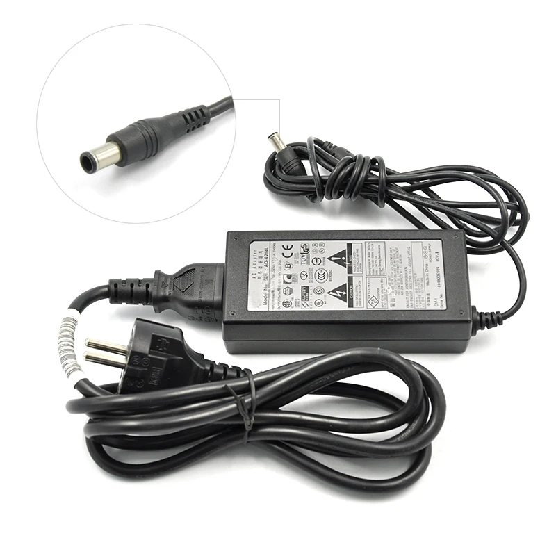 Для samsung AD-4214L 020219-11 14V 3.0A адаптер переменного тока зарядное устройство-используется