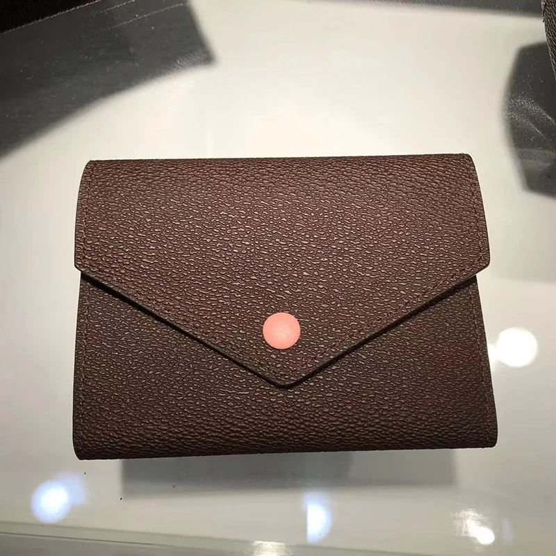 

European and American famous women's small wallet women's short old zero wallet vertical three fold buckle multi Card Wallet Ret