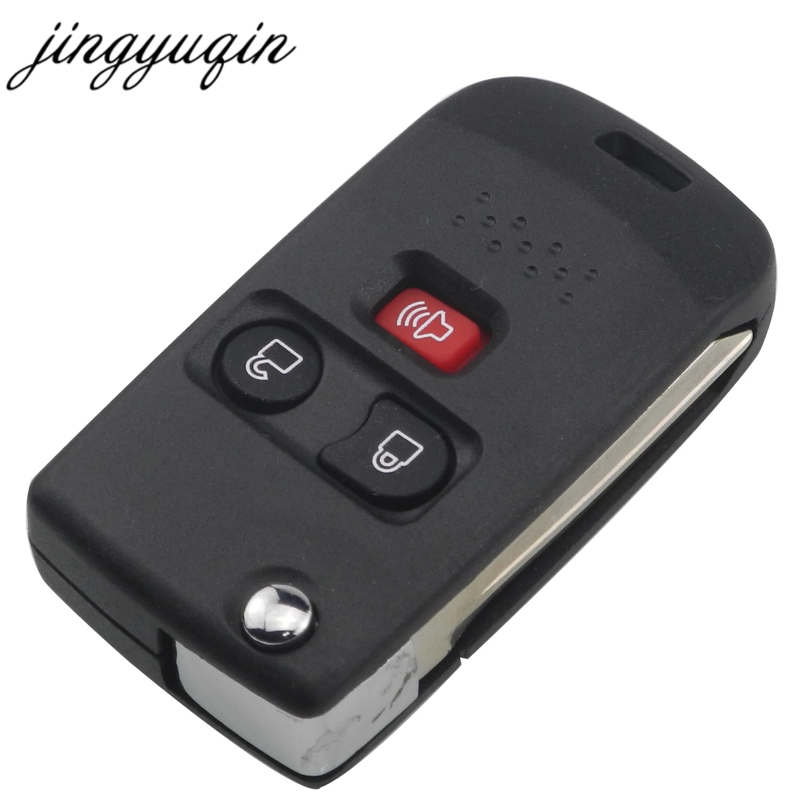 Jingyuqin 10X для Ford Transit Edge F-250 Super Duty F-350 E-150 Escape модифицированный чехол с 3 кнопками дистанционного ключа