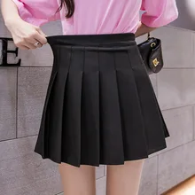 Women High Waist Pleated Skirt y2k Summer Autumn Casual Kawaii A-line Plaid Skirts Japanese School Uniform Mini Skirts for Girls
