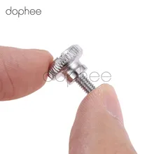 Dophee parafusos para máquina de costura, 10 peças, braçadeira a granel, polegar, parafuso contra a placa de costura para lockstitch, máquina de costura pé