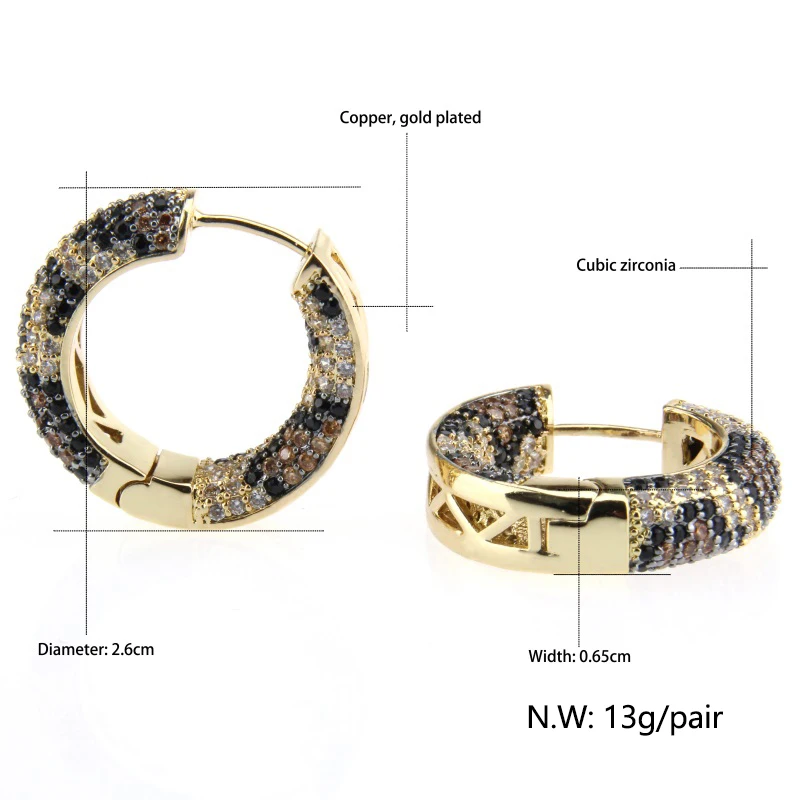 brincos de argola de leopardo para joias de festa de moda cores brinco de loop de presente por atacado