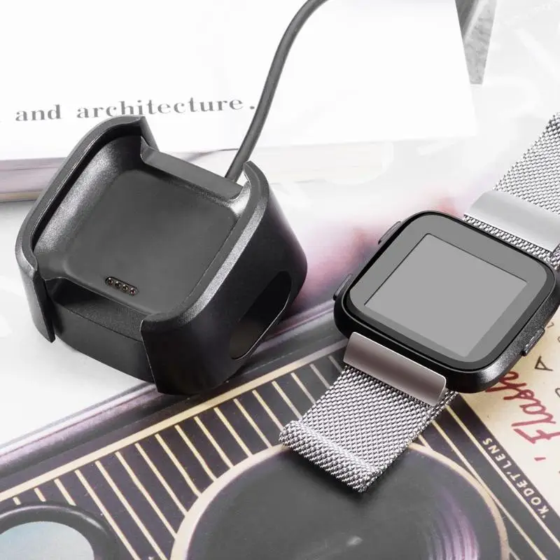 USB Проводное зарядное устройство 1 м для Fitbit Versa2 Versa Lite Versa Smart Watch Plug and Play удобное и быстрое управление