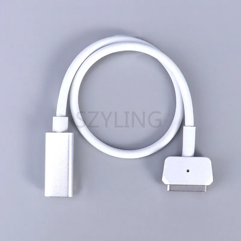 USB-C tipo C hembra a Magsaf * 1/2 Cable adaptador de Cable para Apple MacBook Air/Pro 45W 60W 85W 12/13/15
