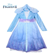 Высококачественное изысканное платье Эльзы из мультфильма «Холодное сердце»; Детские платья для девочек; Vestito; платье принцессы; элегантный подарок на день рождения; вечерние платья с единорогом