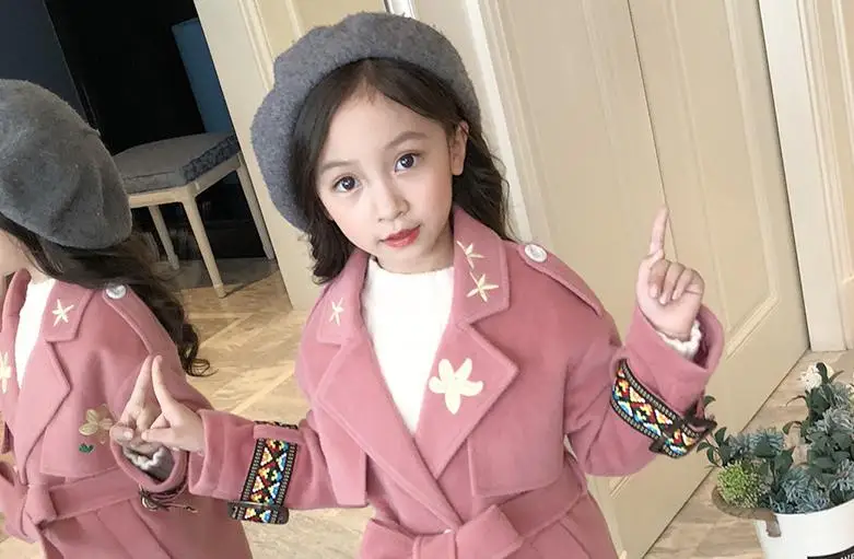 Black Friday New Christmas Children Girls Coat Kids Princess Wool Coat Chidren Winter Spring Autumn Clothes Manteau Fille 12 Ans