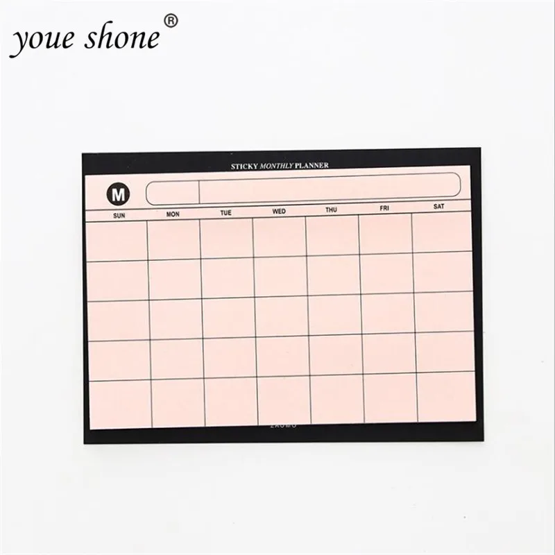 

1PCS Simple Desktop Schedule This Month Plan This Tear-away Note Book Work Efficiency Summary Plan Book Office Daily Planner