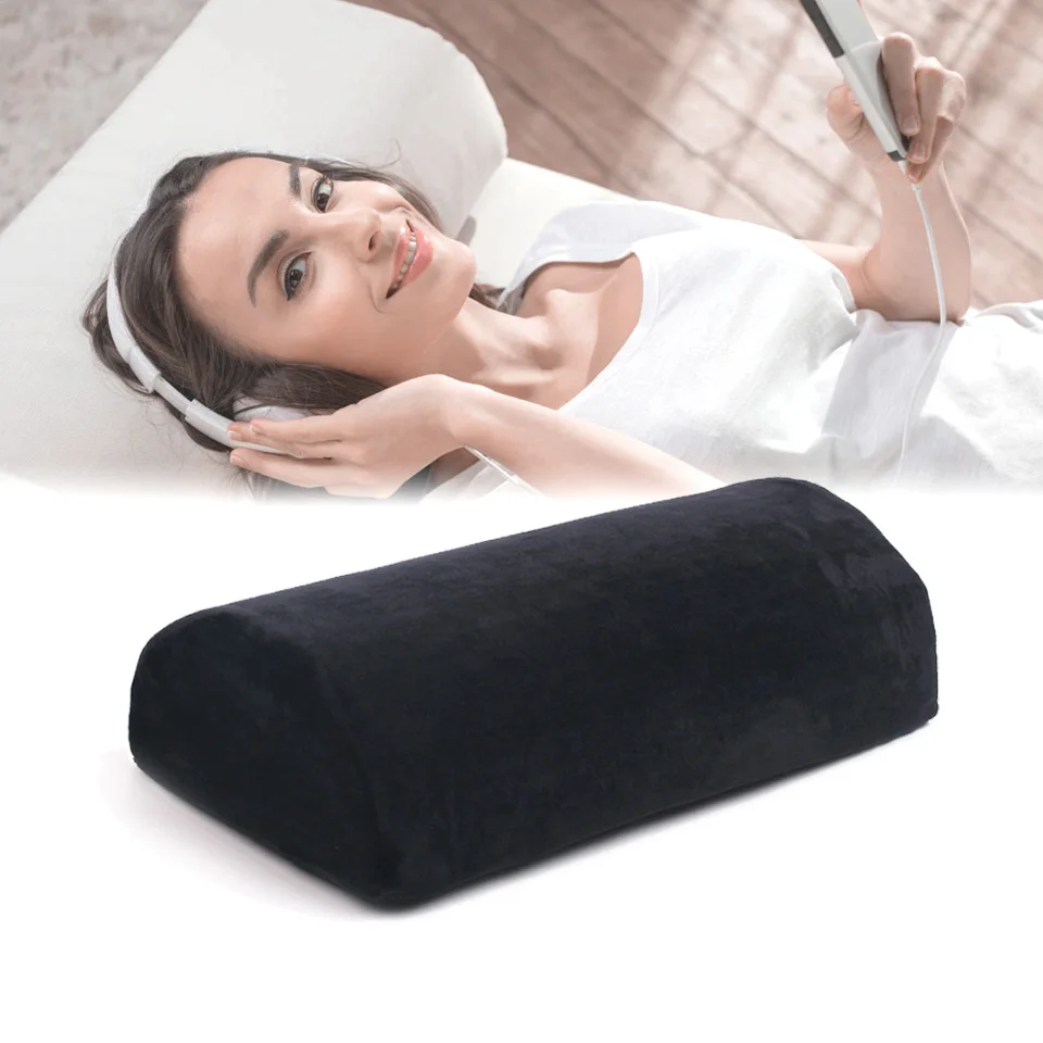 

NEWCOME Soft Multi-Function Pillow Ankle Support Relief Memory Foam Pad Sleeping Round Pillow Shelf Eyelash Makeup Tool