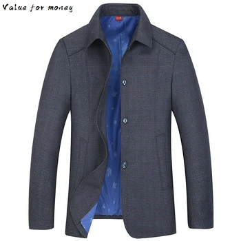

size plus 8XL Brand New Mens Casual Jacket Turn-down Collar Autumn Fashion Fat Slim Washed Cotton Long Jacket Coat Men Outwear