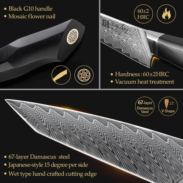 Xinzuo 2Db Késkészlet Damaszkusz Acél Éles Evőeszközök Séf Segédprogram Santoku Kés Új Termék Konyhai Szerszámok Szeletelő Vágó - Image 4