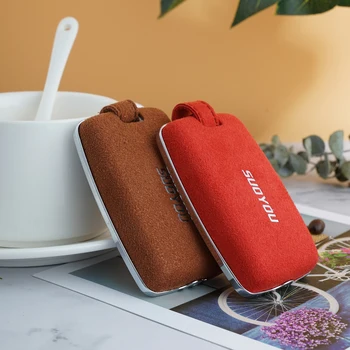 

New 5 BTN remote Suede Leather Key Case Fob Cover For Land Rover Evoque Velar Discovery 5/Jaguar E-Pace 2018 2019 Car Styling