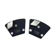 

HT Soft Bond Segments Trapezoid Grinding Pads Diamond Floor Grinding Shoes with Single Rhombus Concrete Renovation 12PCS