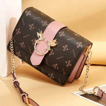 

Metal Bird Lock Crossbody Bag for Women 2020 New Fashion One Shoulder Messenger Chain Bag Ladies Dinner Party Purses Chennels gg