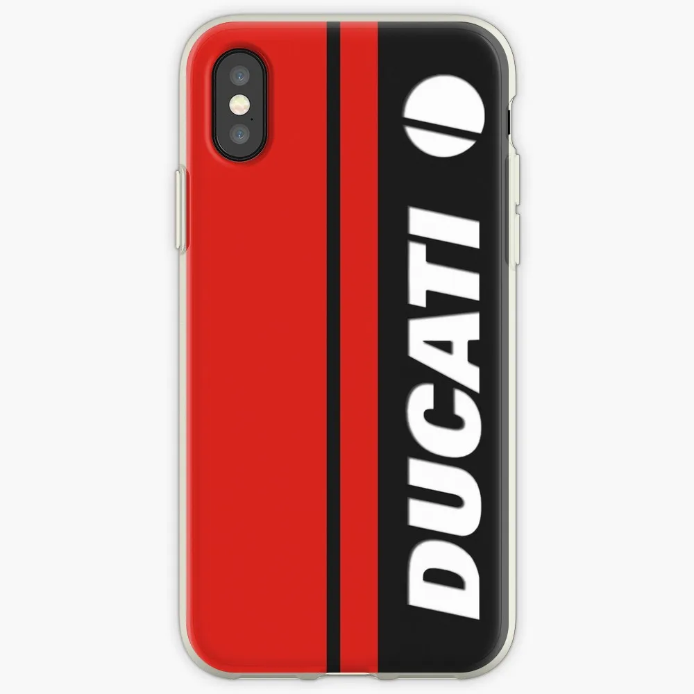 Прозрачный чехол Ducati Carbon для Apple iphone X XSMAX XR чехол для iphone 6 6s 5 5S 7plus 8plus iphone 7 8 чехол