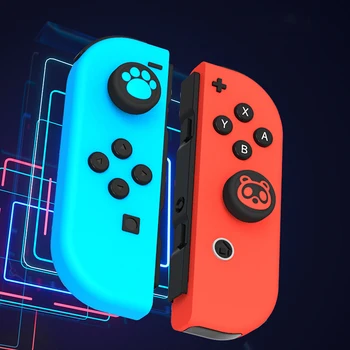 

Screen Glass Film For Nintendo Switch Case Thumb Stick Grip Cap Joystick Cover For NS Switch Back Shell For Joy-Con Controller