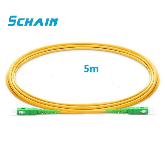 

5m SC APC Patchcord optical fiber Patch cord SC 2.0mm PVC G657A Fiber Jumper SM FTTH Optical fiber Cable SC APC connector fibra