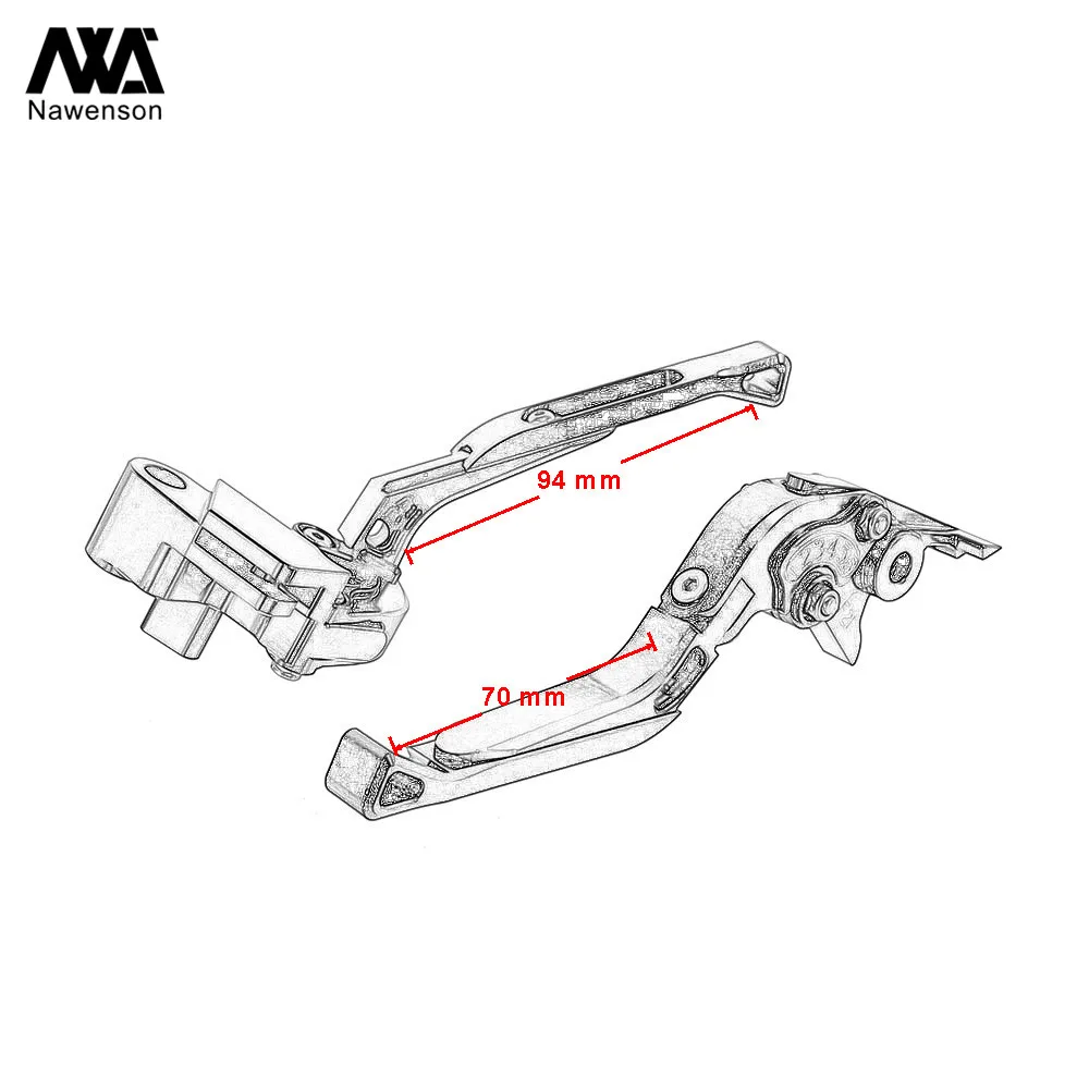 Для Kawasaki Z900 Z650 ER-6F Ninja 650R- Versys 1000 650cc- Складные Выдвижные Тормозные Рычаги сцепления ручка