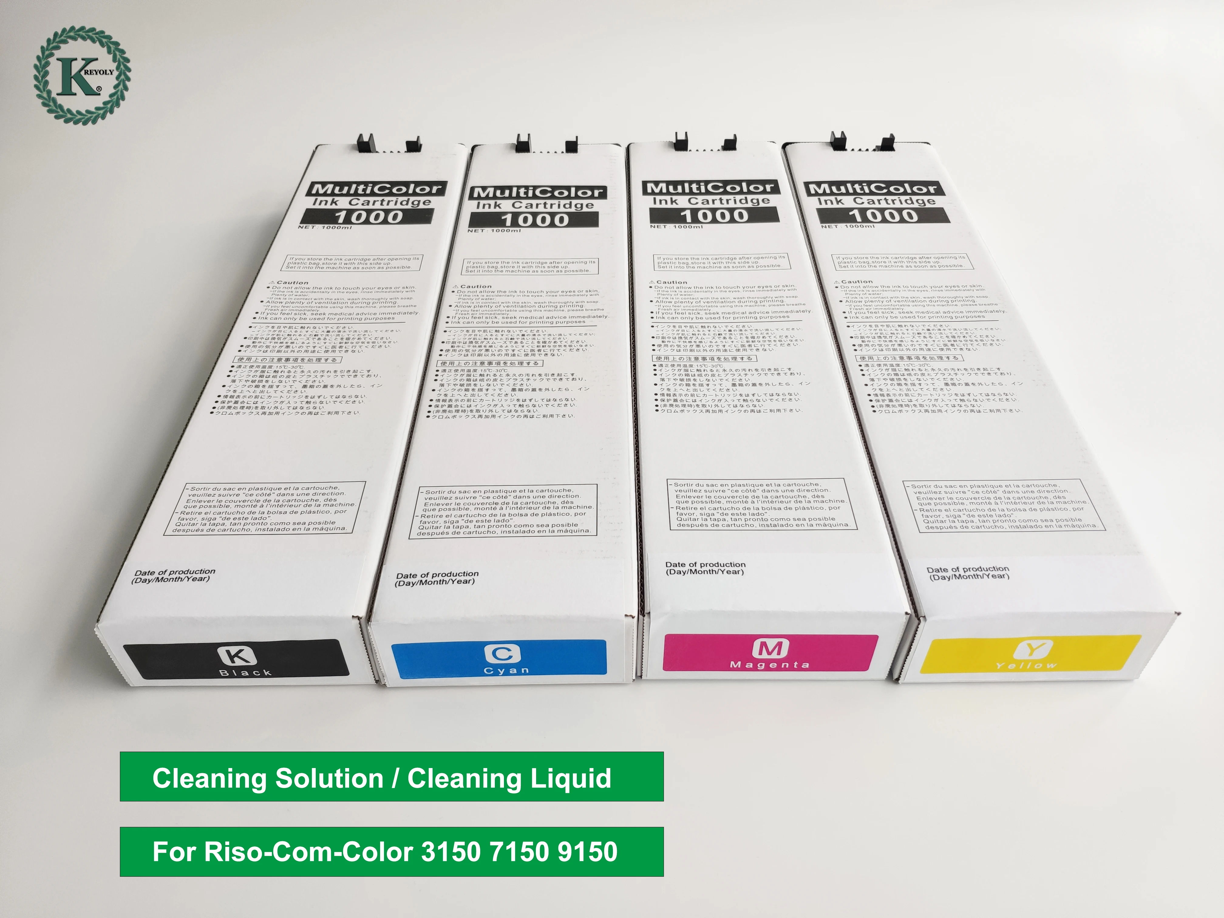 Совместимый с ComColor7150 чистящий раствор Riso-чистящая жидкость картридж для ComColor 3150