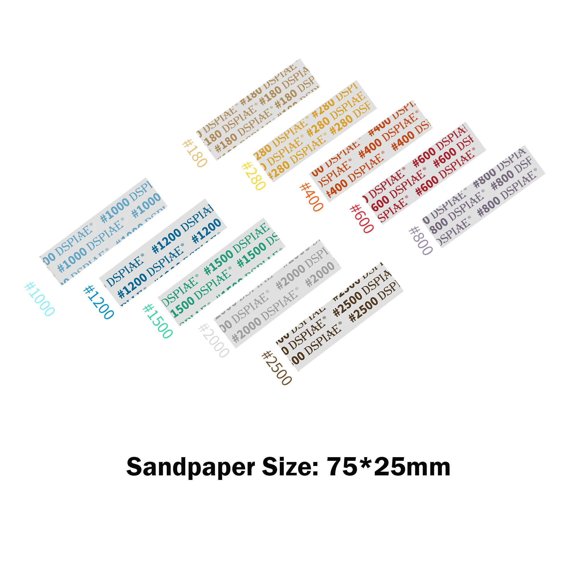 Mecha Military Model Special Tool For Polishing 180#~2500# DIE-CUTTING ADHESIVE SANDPAPER A Set of 5 /10 Boxes Model Tools Model Polishing Tool Sanding Sponge Tool Sanding Plate Tool