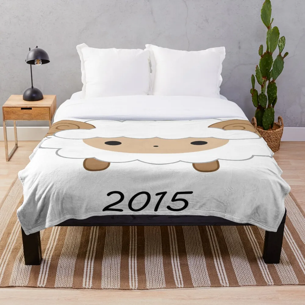 

All Season Printed Fleece Blanket Super Soft Cozy Throw Blanket Year Of The Sheep 2015