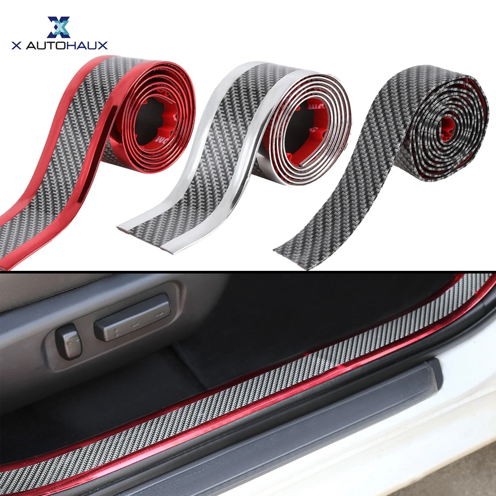 3 Meter Carbon Fiber Car Sticker - Door Sill Protector Edge Guard Strip