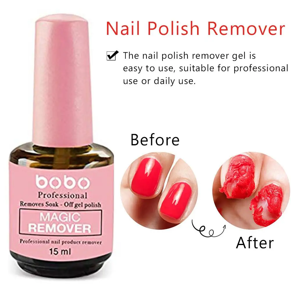 1Pcs 15ml Nail Gel Magic Remover Gel Soak Off Remover Nail Polish Delete Primer Acrylic Clean Degreaser Lacquer 3