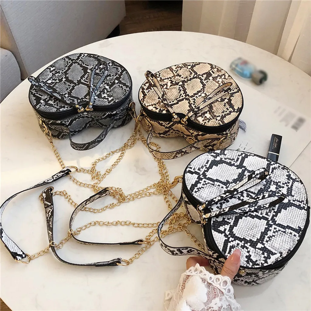 

Fashion Women's Outdoor Serpentine Heart-Shaped Shoulder Bag Messenger Bag