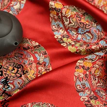 06 DIY Швейные принадлежности и ткани парча сатин ткань Тан одежда праздничная Упаковка Украшения