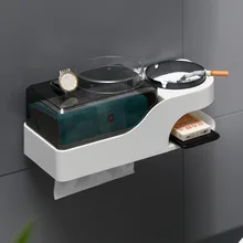 

Creative Home Punch-Free Hotel Scroll Paper Tube Holder Toilet Toilet Tissue Box with Ashtray