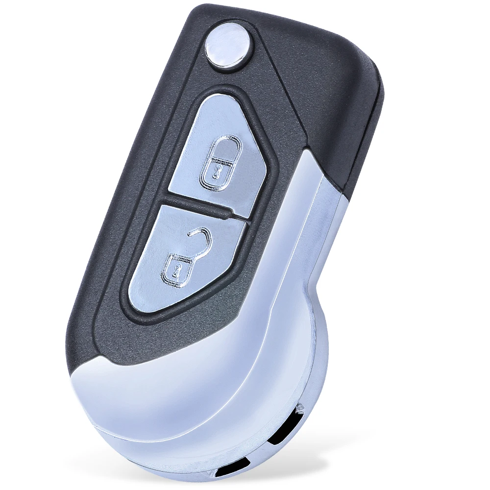 Folding Remote Car Key Shell Case 2 Button For Citroen C3 DS3 2009-2014 Uncut HU83 VA2 Blade