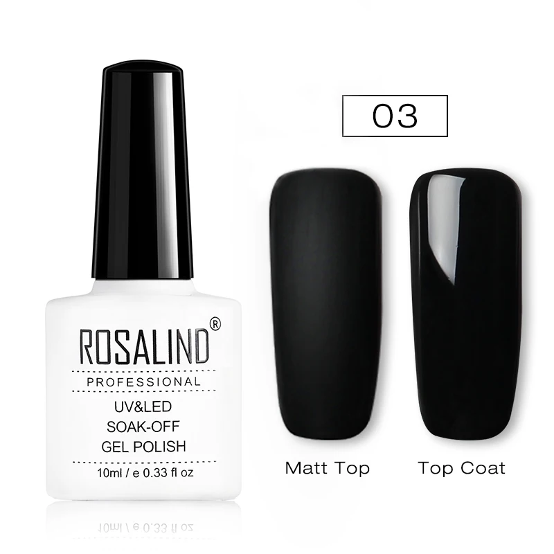 RD03 ROSALIND Гель-лак 1 шт. УФ-лак для ногтей Nagellak полуперманентный впитывающий Гель-лак для маникюра Гибридный Гвоздь Грунтовка Гель-лак для ногтей - Цвет: RD03