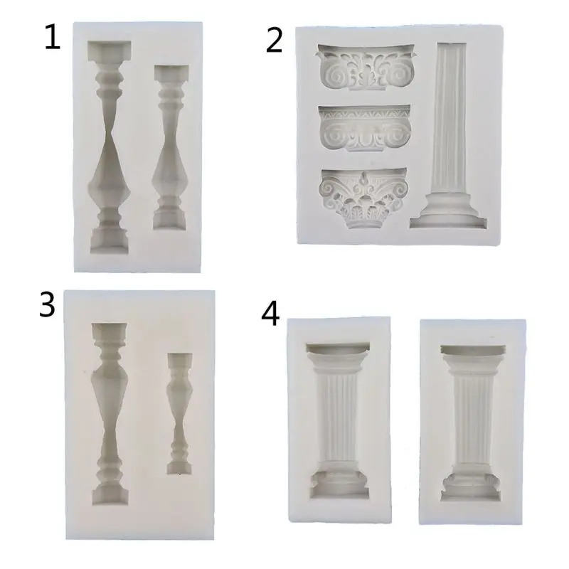 Ancient Greek Pillars Mold Roman Column Mold Sugarcraft Epoxy Resin Art Silicone Mold
