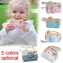 Носимое детское деревянное украшение-камера мини портативные развивающие игрушки фотография симпатичный реквизит подарки на день рождения 5 цветов