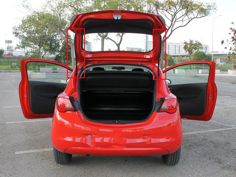 Карбоновое волокно для Opel Corsa E van- авто задний люк багажника Boot Lift поддерживает газовые стойки газовые пружины амортизаторы
