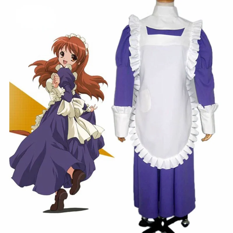 

The Melancholy of Haruhi Suzumiya Mikuru Asahina Maid Cosplay Costume For Halloween