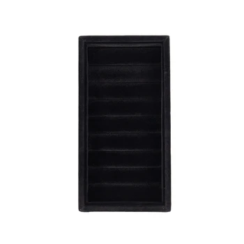 

Velvet Inserts Bangle Bracelet Display Tray Jewelry Display Case (Black)